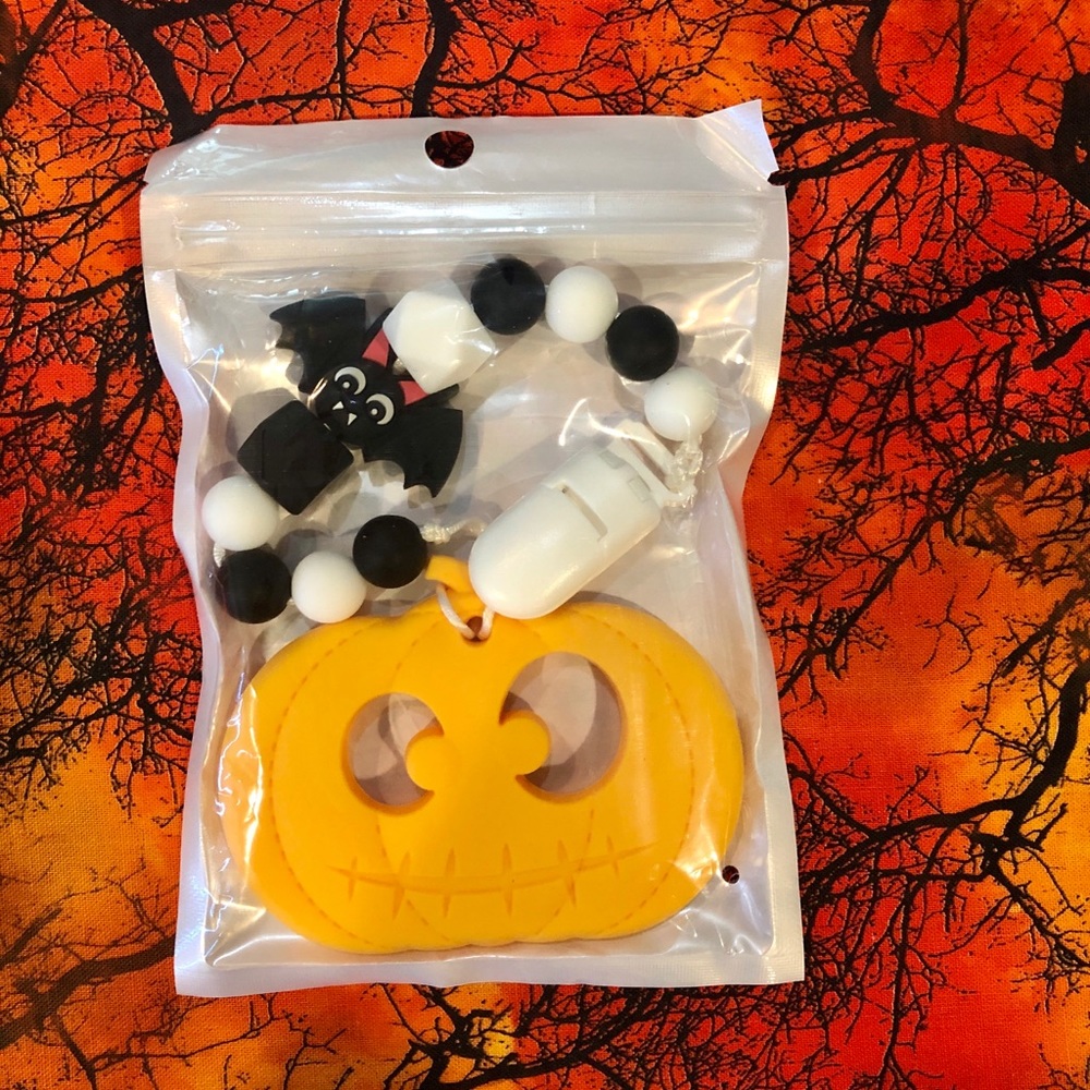 Kids Halloween silicone teether / chew beads